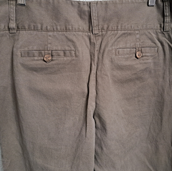 CAbi Linen Blend Olive Green Pants   Size 8 - Picture 4 of 5